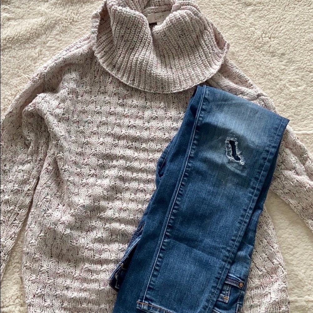 LOFT Multi Colored Sweater